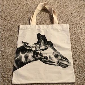 🦒Giraffe canvas tote bag🦒